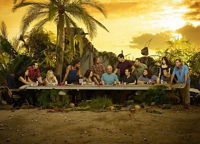 Lost (TV Series), The Last Supper, television cast - desktop wallpaper