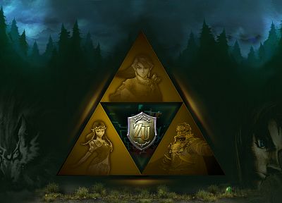 Link, triforce, The Legend of Zelda - desktop wallpaper