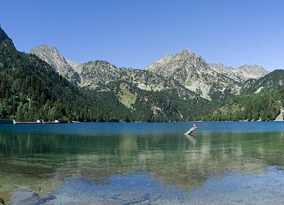 mountains, landscapes, nature, lakes, reflections - duplicate desktop wallpaper