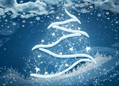 Christmas, holidays, X-mas, Christmas tree - desktop wallpaper