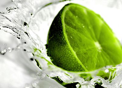 green, water, fruits, limes - random desktop wallpaper