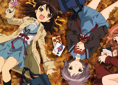 Asahina Mikuru, Nagato Yuki, The Melancholy of Haruhi Suzumiya, anime, Suzumiya Haruhi - desktop wallpaper