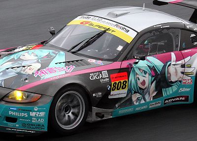 BMW, Vocaloid, Hatsune Miku, cars - random desktop wallpaper