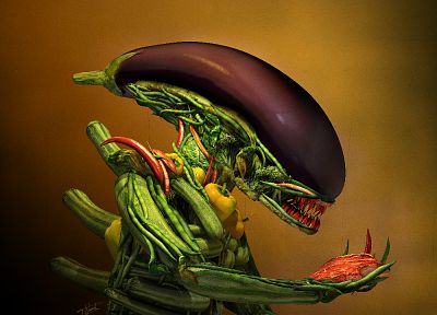 vegetables, Alien - desktop wallpaper