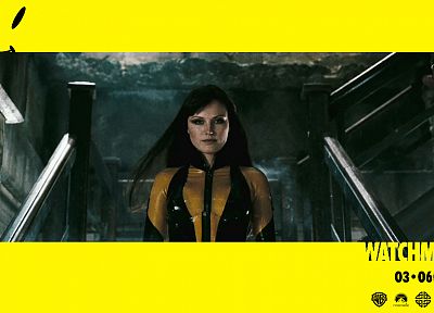 Watchmen, yellow, Silk Spectre, Malin Akerman - random desktop wallpaper