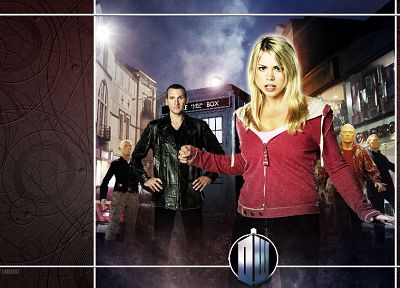 Rose Tyler, TARDIS, Billie Piper, Doctor Who, Christopher Eccleston, Ninth Doctor - desktop wallpaper