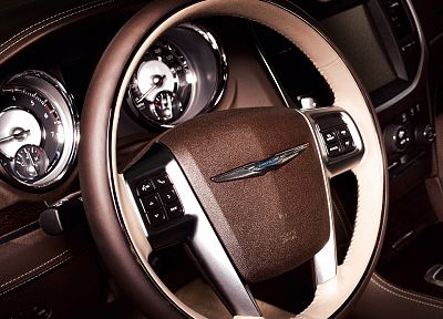 series, car interiors, steering wheel, Chrysler 300 - random desktop wallpaper