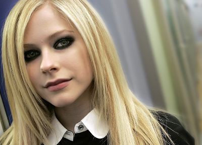 blondes, women, Avril Lavigne, faces - duplicate desktop wallpaper