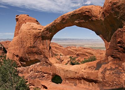 landscapes, deserts, Arches National Park, Utah, arches, rock formations - desktop wallpaper