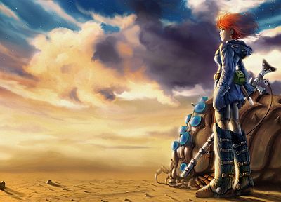 soft shading, Nausicaa of the Valley of the Wind - duplicate desktop wallpaper