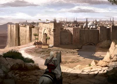 Assassins Creed, deserts, towns, Arabian - random desktop wallpaper
