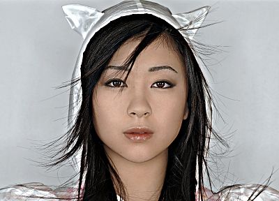 women, Utada Hikaru, cat ears - random desktop wallpaper