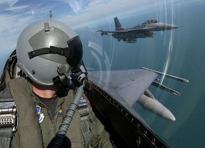aircraft, military, Pilot, F-16 Fighting Falcon - duplicate desktop wallpaper
