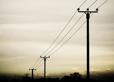 power lines, skyscapes - random desktop wallpaper