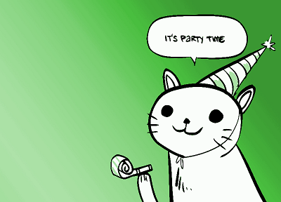party cat - random desktop wallpaper