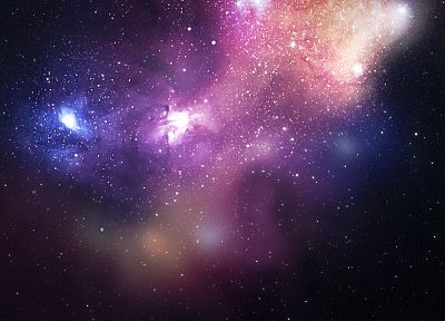 outer space, stars, Apple Inc., purple, nebulae - random desktop wallpaper
