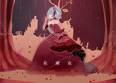abstract, Vocaloid, dress, Hatsune Miku, patterns, blue hair, anime girls - related desktop wallpaper