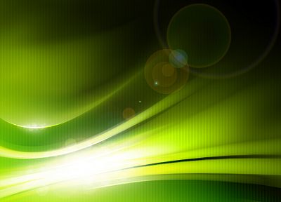 green, abstract, lens flare - desktop wallpaper