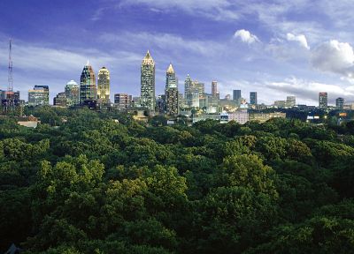 skylines, Atlanta - desktop wallpaper