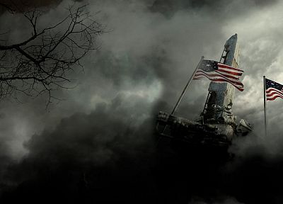 soldiers, Fallout 3, washington monument - related desktop wallpaper