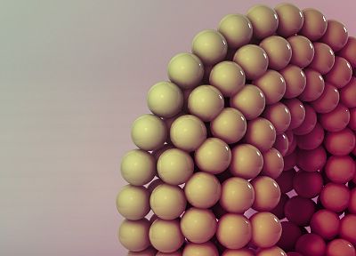 3D view, abstract, music bands, spheres - related desktop wallpaper