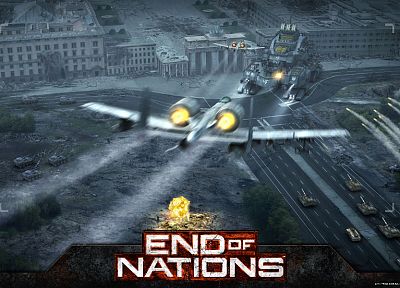aircraft, war, tanks, A-10 Thunderbolt II, End Of Nations - random desktop wallpaper