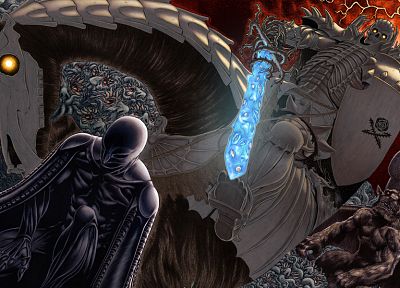 Berserk, griffith, Skull Knight, Zodd the Immortal - desktop wallpaper