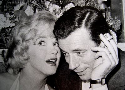 Marilyn Monroe, Yves Montand - desktop wallpaper