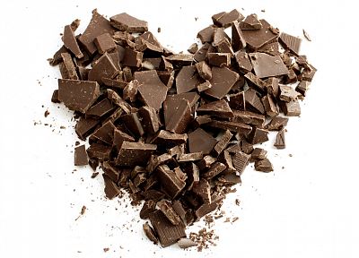 chocolate, food, sweets (candies), hearts - random desktop wallpaper