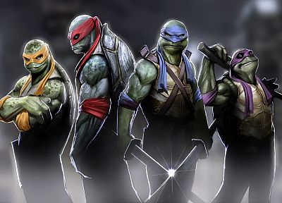 Teenage Mutant Ninja Turtles, donatello, Leonardo, raphael, Michaelangelo - desktop wallpaper