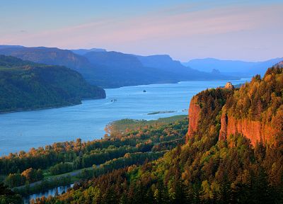 landscapes, nature, USA, Portland, rivers - duplicate desktop wallpaper