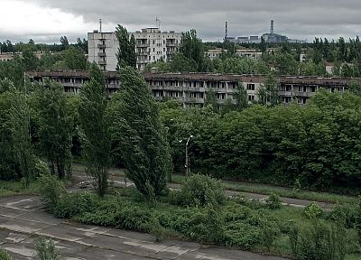 landscapes, ruins, architecture, Pripyat, Chernobyl - related desktop wallpaper