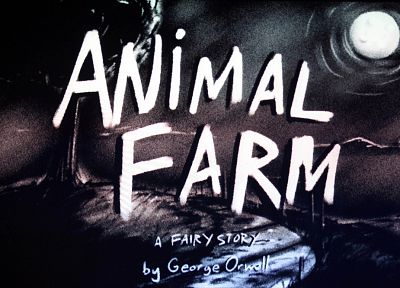 Animal Farm, books, George Orwell, book covers - related desktop wallpaper