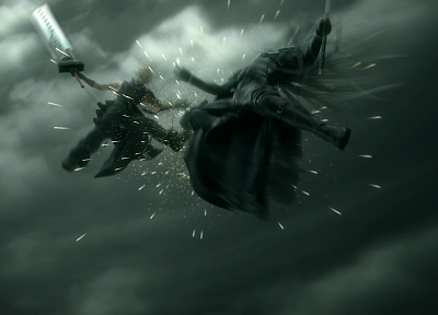 Final Fantasy VII Advent Children, Sephiroth, Cloud Strife, screenshots - related desktop wallpaper