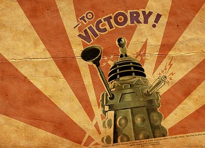 Dalek, propaganda, Doctor Who - duplicate desktop wallpaper