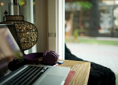 headphones, laptops, living room - random desktop wallpaper