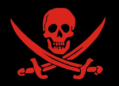 pirates, Jolly Roger, logos - desktop wallpaper