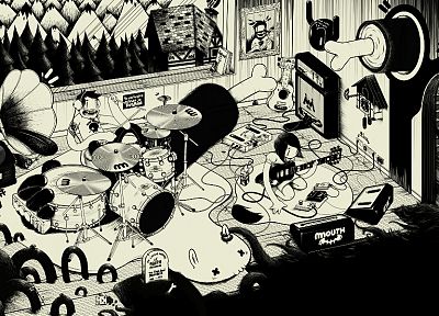 cartoons, comics, artwork, Mcbess - random desktop wallpaper