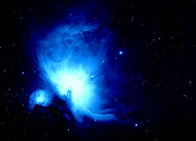 blue, outer space, stars - desktop wallpaper