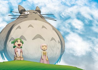Totoro, Yotsuba, My Neighbour Totoro, Yotsubato - desktop wallpaper