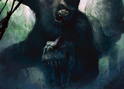 dinosaurs, King Kong - related desktop wallpaper