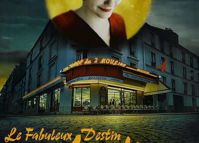Audrey Tautou, movie posters, Le Fabuleux Destin d'AmÃÂ©lie Poulain - desktop wallpaper