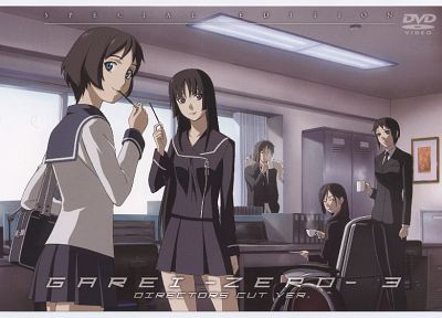 school uniforms, classroom, anime, Isayama Yomi, Ga-Rei: Zero, Tsuchimiya Kagura, anime girls, Jinguuji Ayame - desktop wallpaper