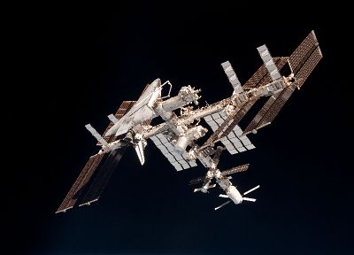 ISS, Space Shuttle, NASA, space station, endeavour - desktop wallpaper