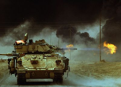 military, tanks, Iraq, M3A3 Bradley - random desktop wallpaper