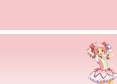 ribbons, pink hair, Mahou Shoujo Madoka Magica, Kaname Madoka, anime, anime girls - related desktop wallpaper