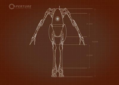 robots, Portal 2 - related desktop wallpaper