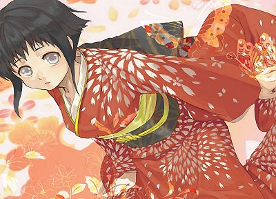 Naruto: Shippuden, Hyuuga Hinata, Japanese clothes - desktop wallpaper