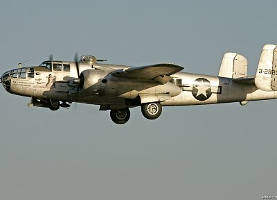 airplanes, bomber, B-25 Mitchell - random desktop wallpaper