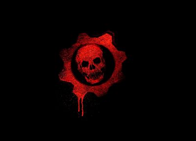 skulls, Gears of War - random desktop wallpaper